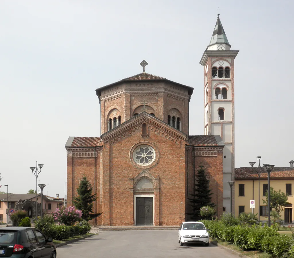 Photo showing: La chiesa parrocchiale di Nosadello, fraz. di Pandino