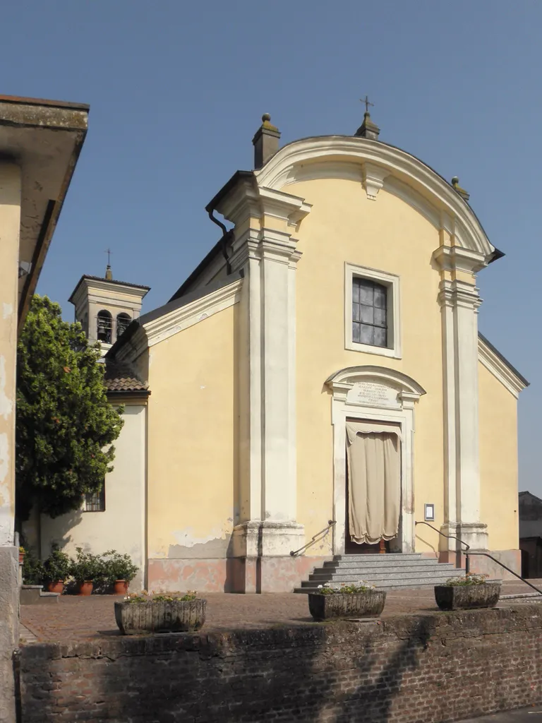 Photo showing: La chiesa parrocchiale di Fengo, fraz. di Acquanegra Cremonese