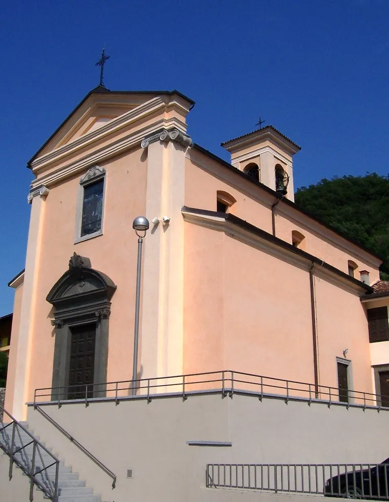 Photo showing: Church of St John the Baptist. Plemo, Esine, Val Camonica