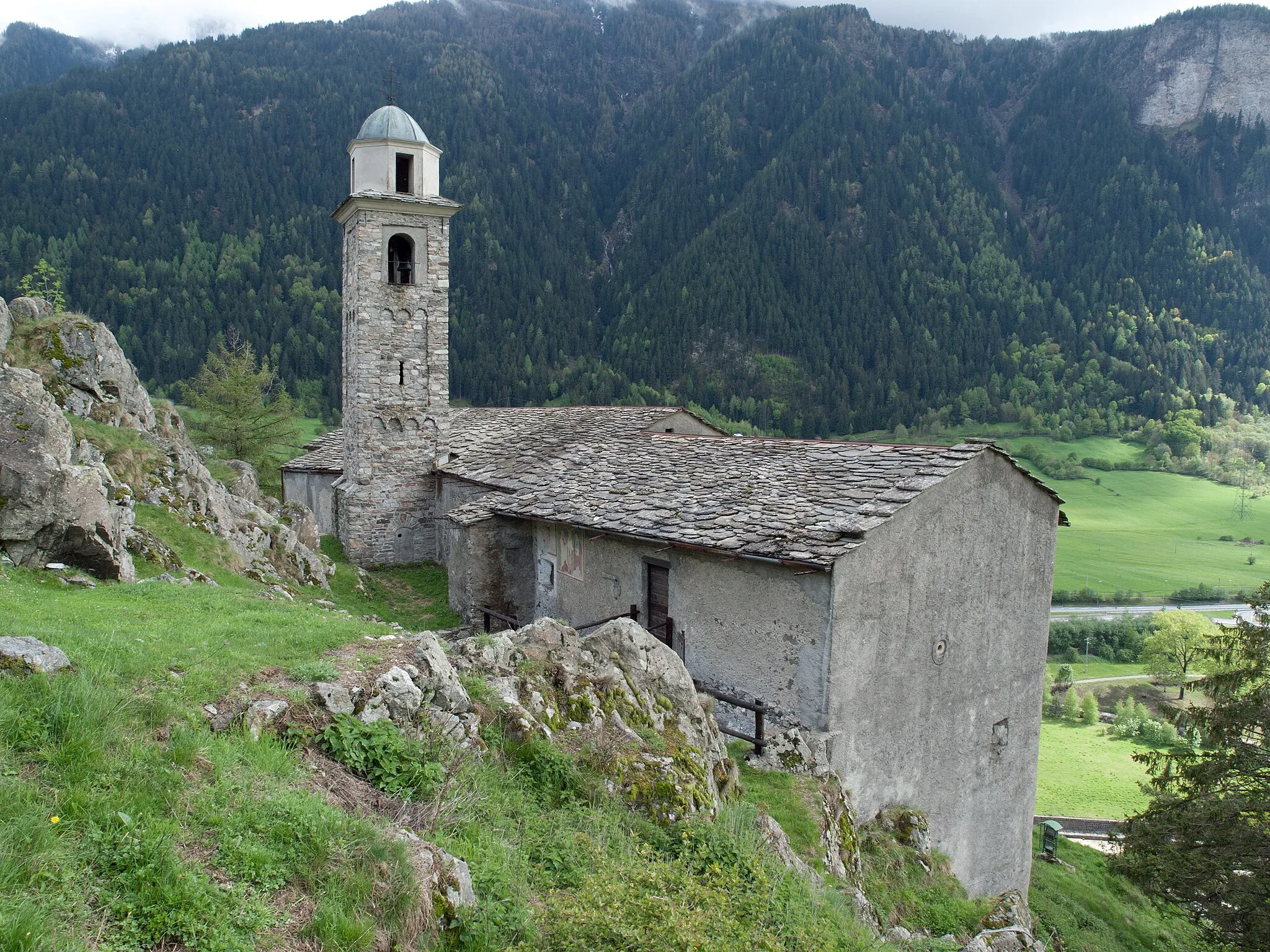 Photo showing: Chiesa di Sant'Agnese (XIII sec.) - Sondalo, Valtellina Italy