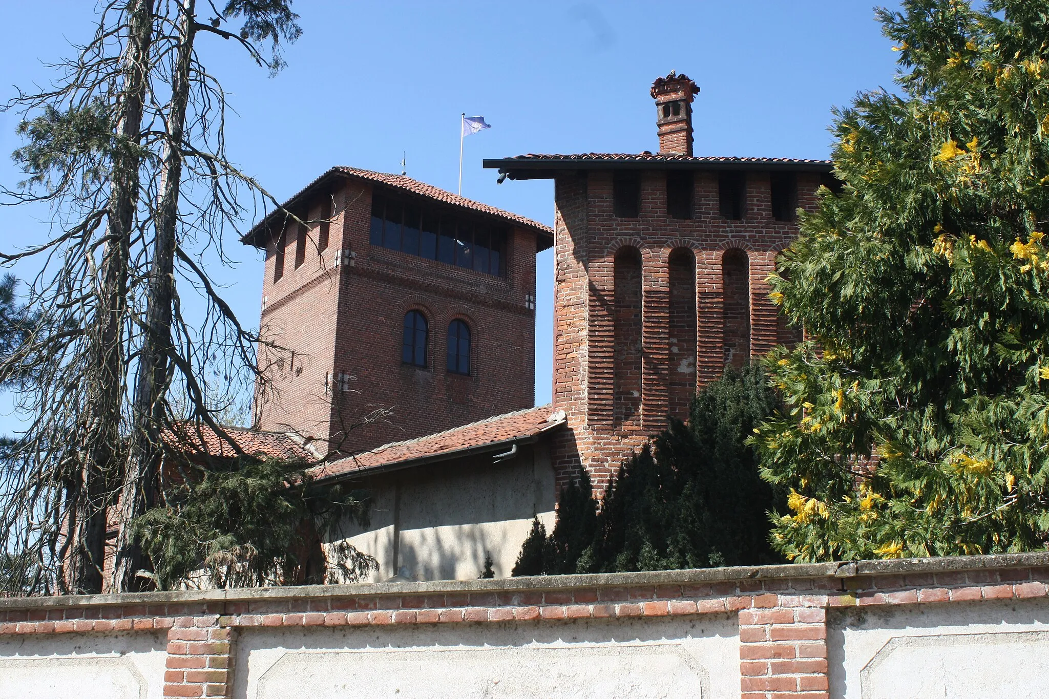 Photo showing: Il castello di Morghengo, nel comune di Caltignaga in provincia di Novara.