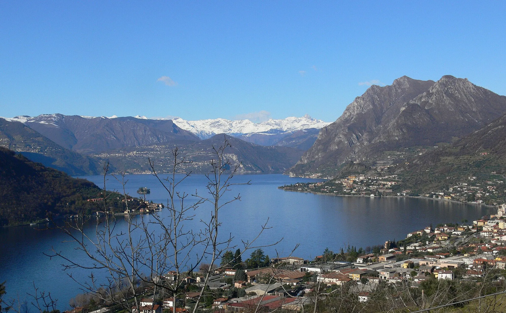 Photo showing: panorama sul lago d'Iseo