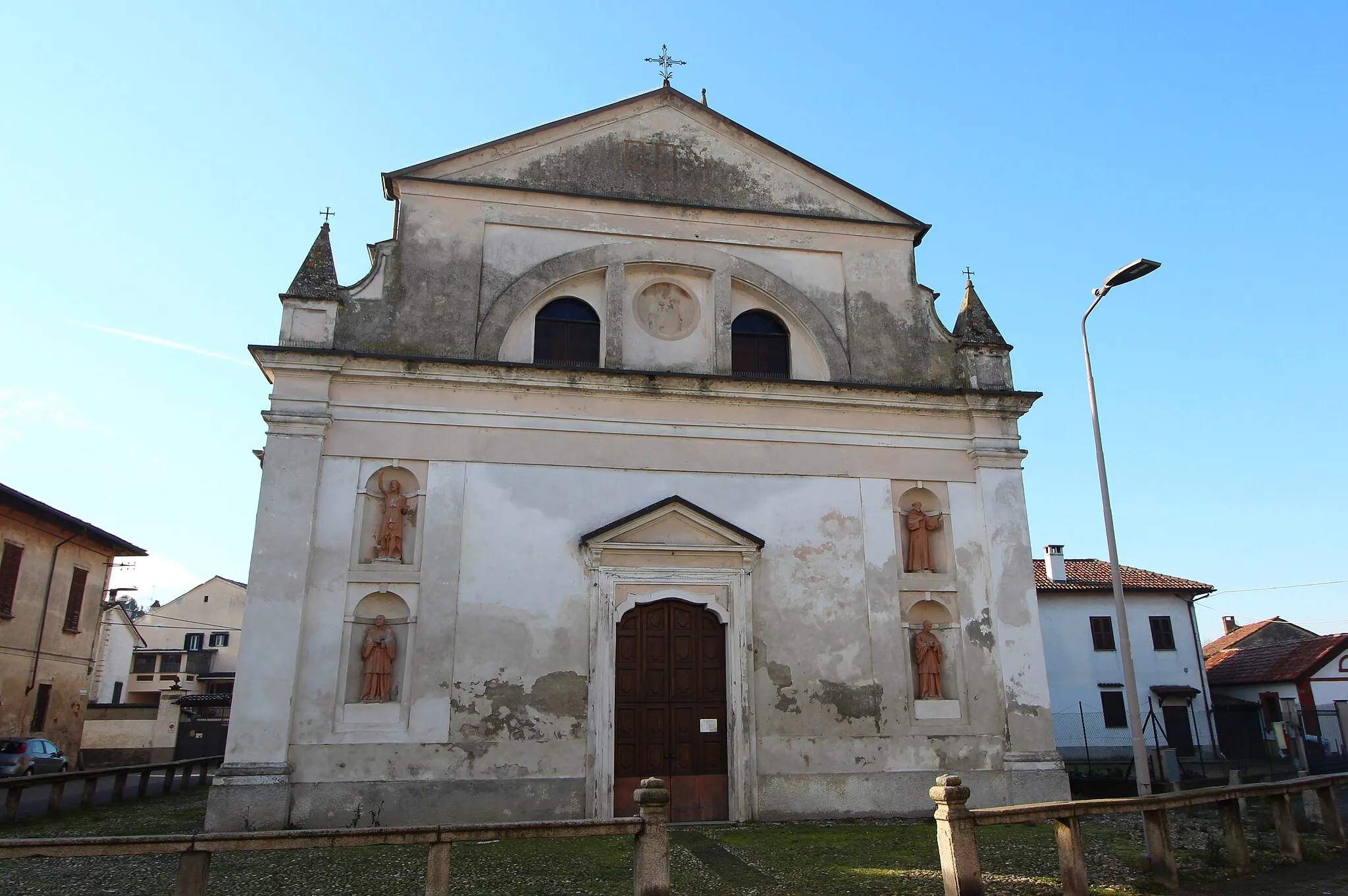 Photo showing: church Chiesa del Cairo, Cairo Lomellino, hamlet of Pieve del Cairo, Province of Pavia, Lombardy, Italy
