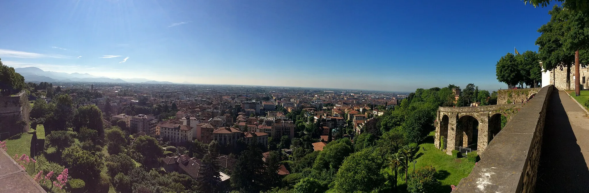 Photo showing: Bergamo Alta Panoramic View