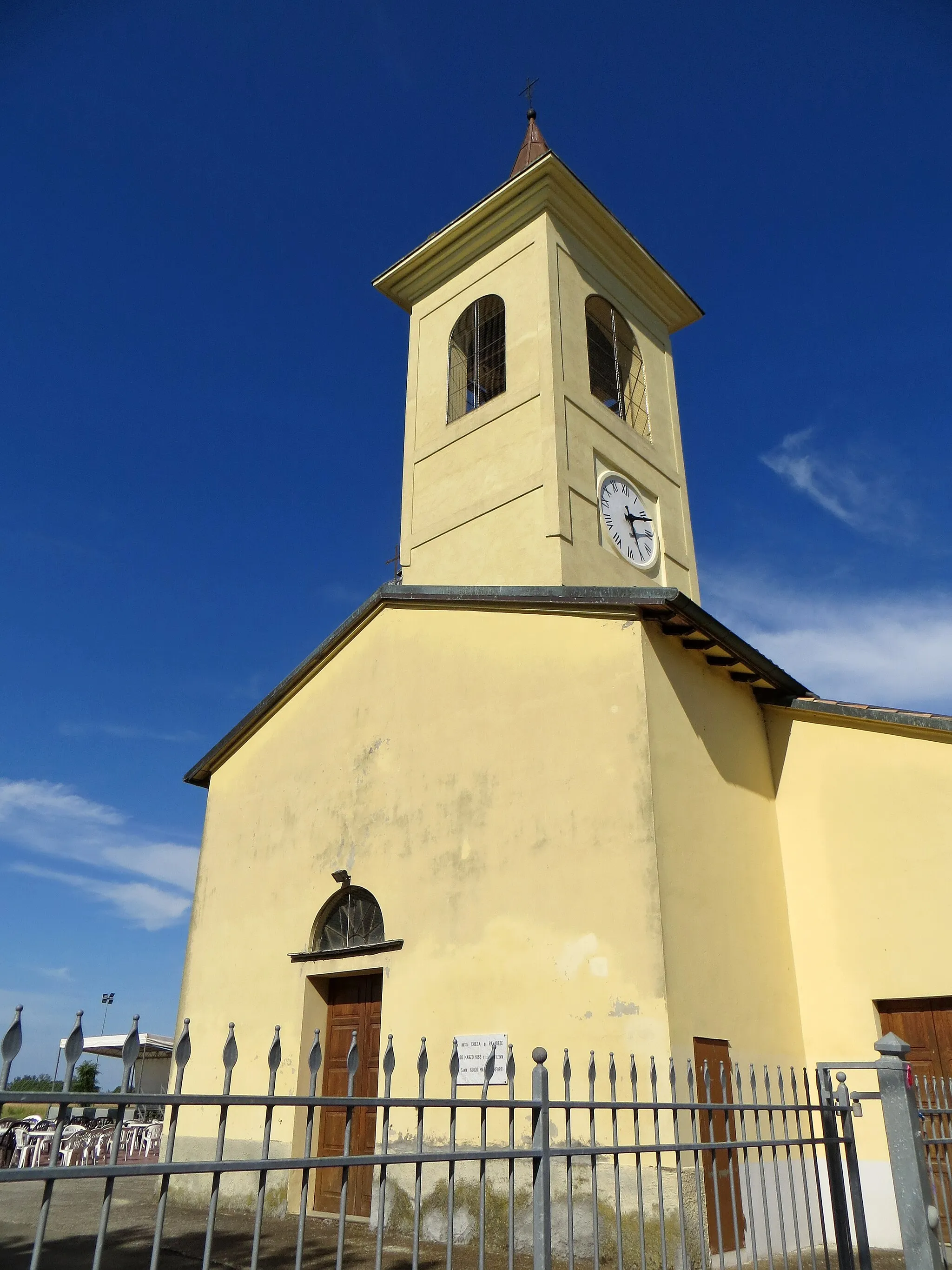 Photo showing: Chiesa della Purificazione di Maria Vergine (Ravadese, Parma) - facciata