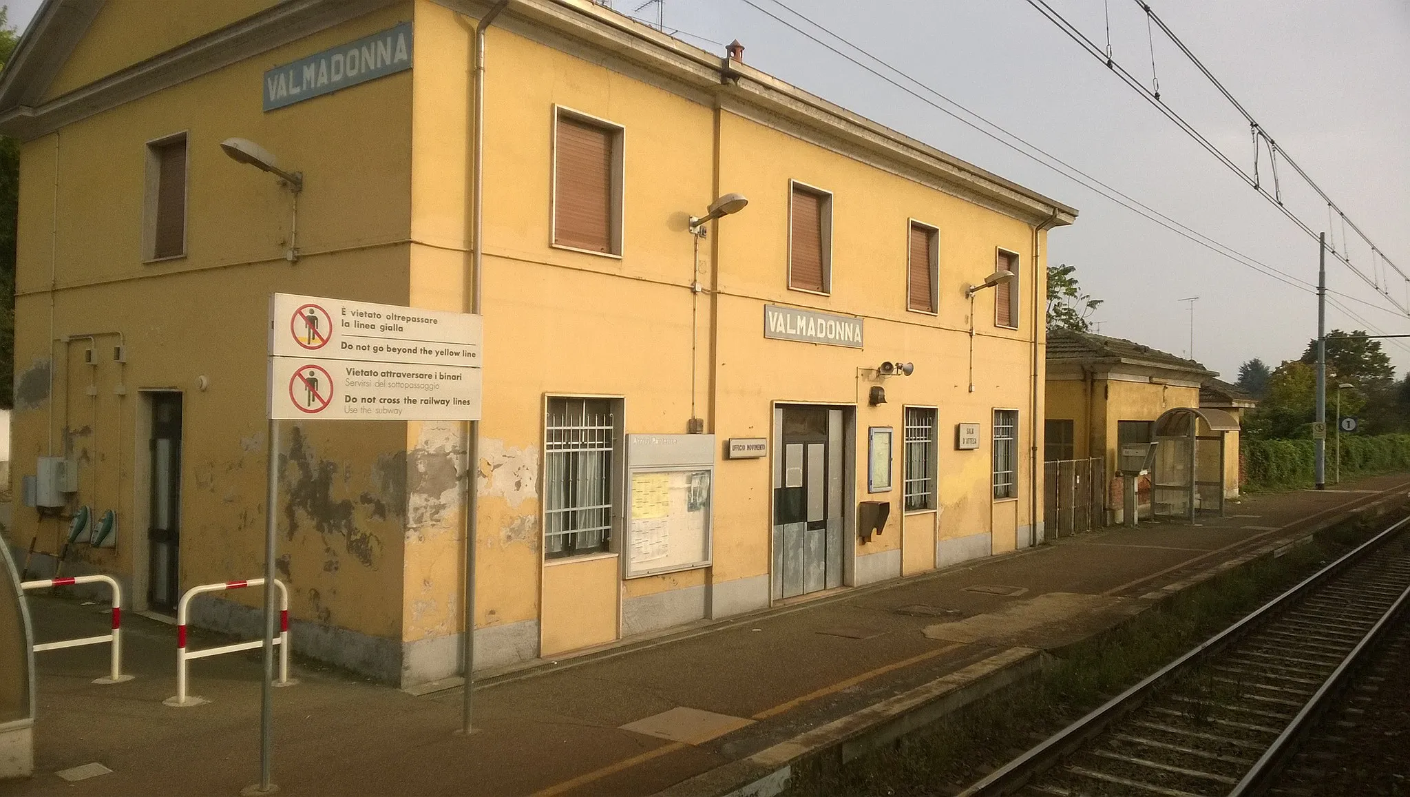 Photo showing: La stazione di Valmadonna (AL), Italia.