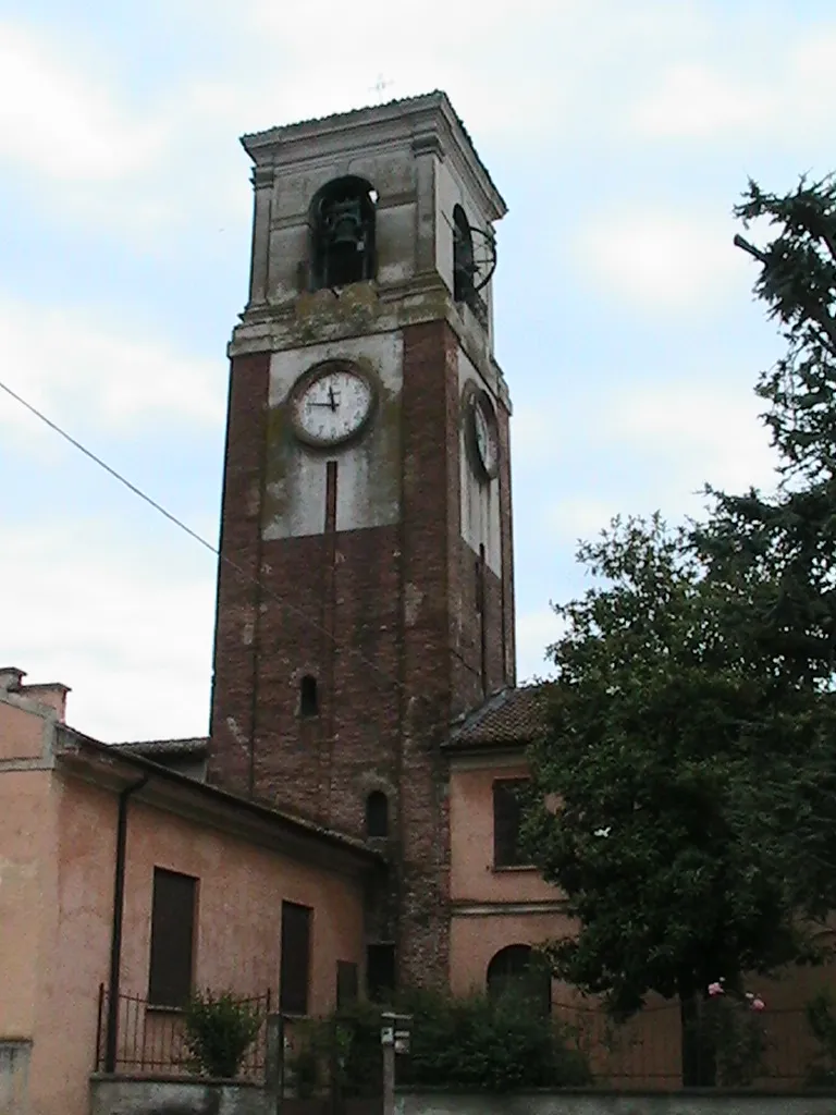 Photo showing: Pieve Terzagni (Pescarolo ed Uniti) - Chiesa di San Giovanni Decollato - Campanile