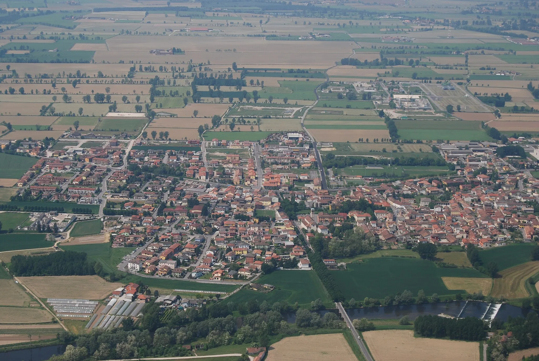 Photo showing: Air view of w:it:Sergnano