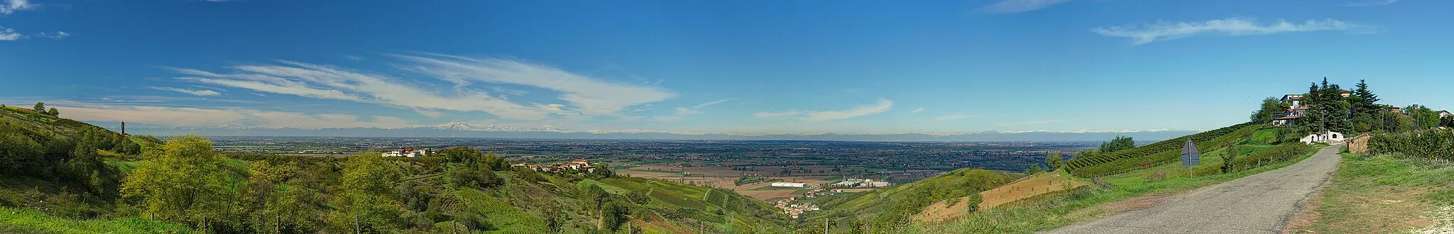 Photo showing: Pianura Padana da Cigognola