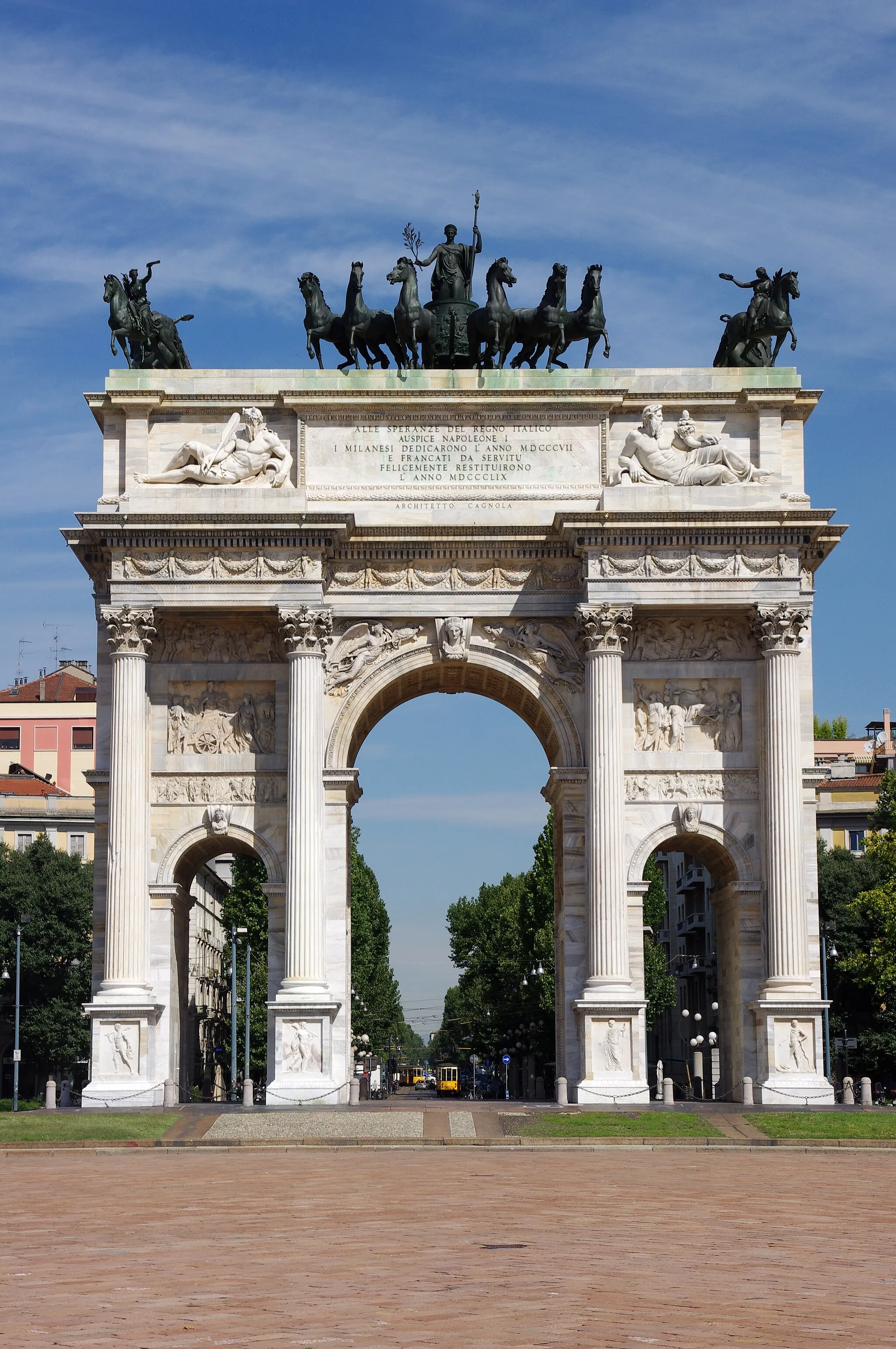 Photo showing: Arco della Pace in Milan