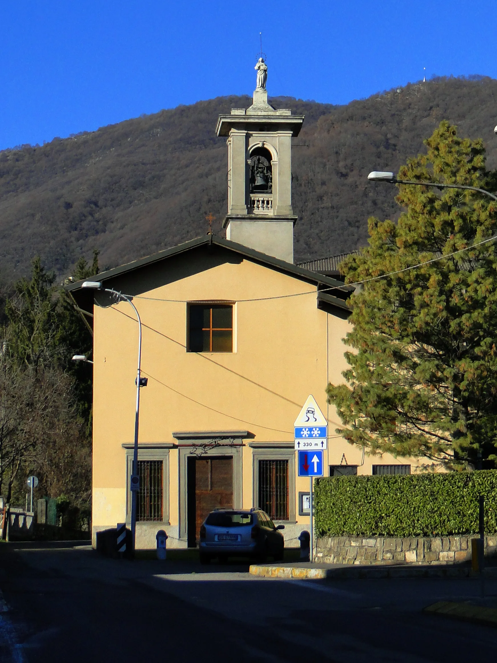 Photo showing: Nese, fraz. di Alzano Lombardo (BG). Santuario dell'Assunta del Grumasone