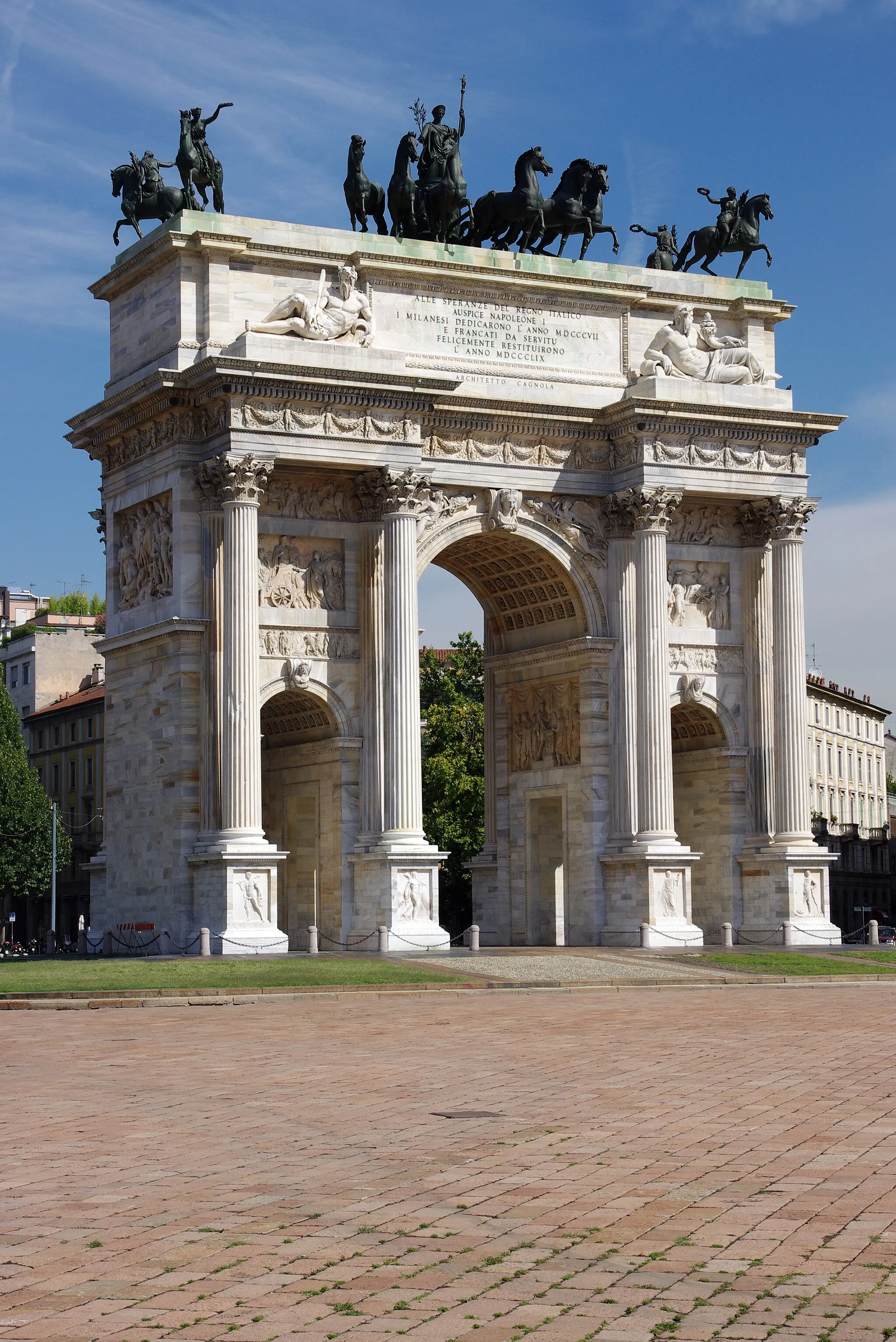 Photo showing: Arco della Pace in Milan