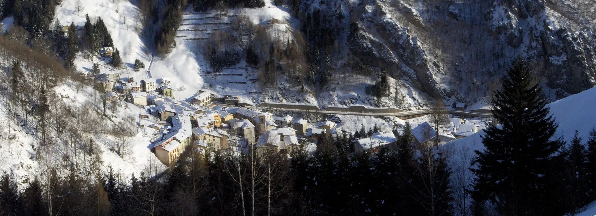 Photo showing: Ornica (BG), Lombardy, Italy - Winter view