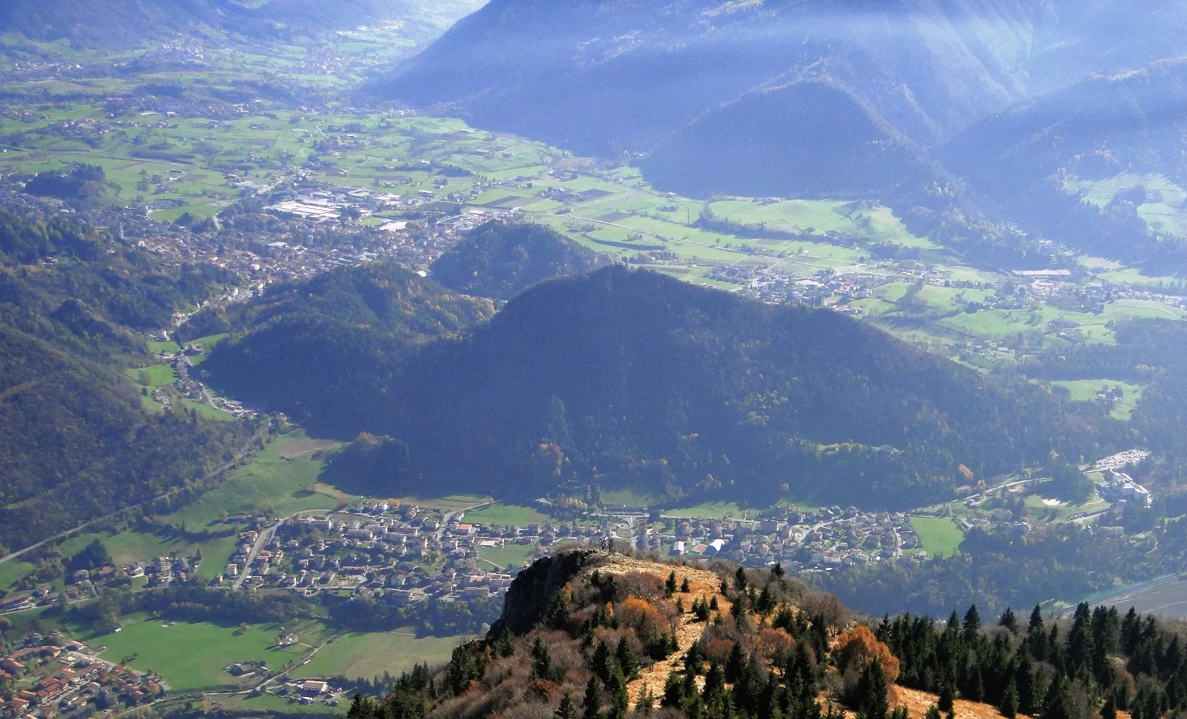 Photo showing: Panorama di Piario e Clusone (BG)