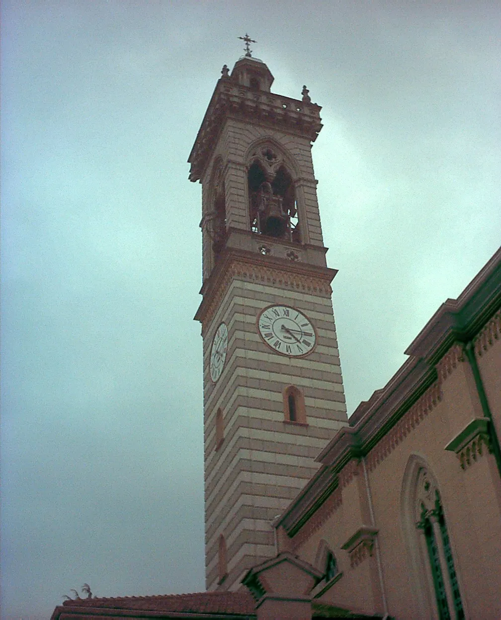 Photo showing: Bell tower, Brembilla, Bergamo, Lombardy, Italy