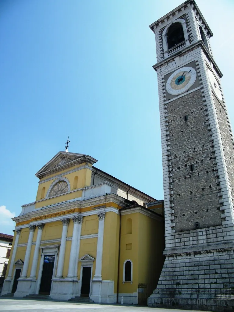 Photo showing: Church of St Faustin and Jovita and Civic Tower. Chiari.