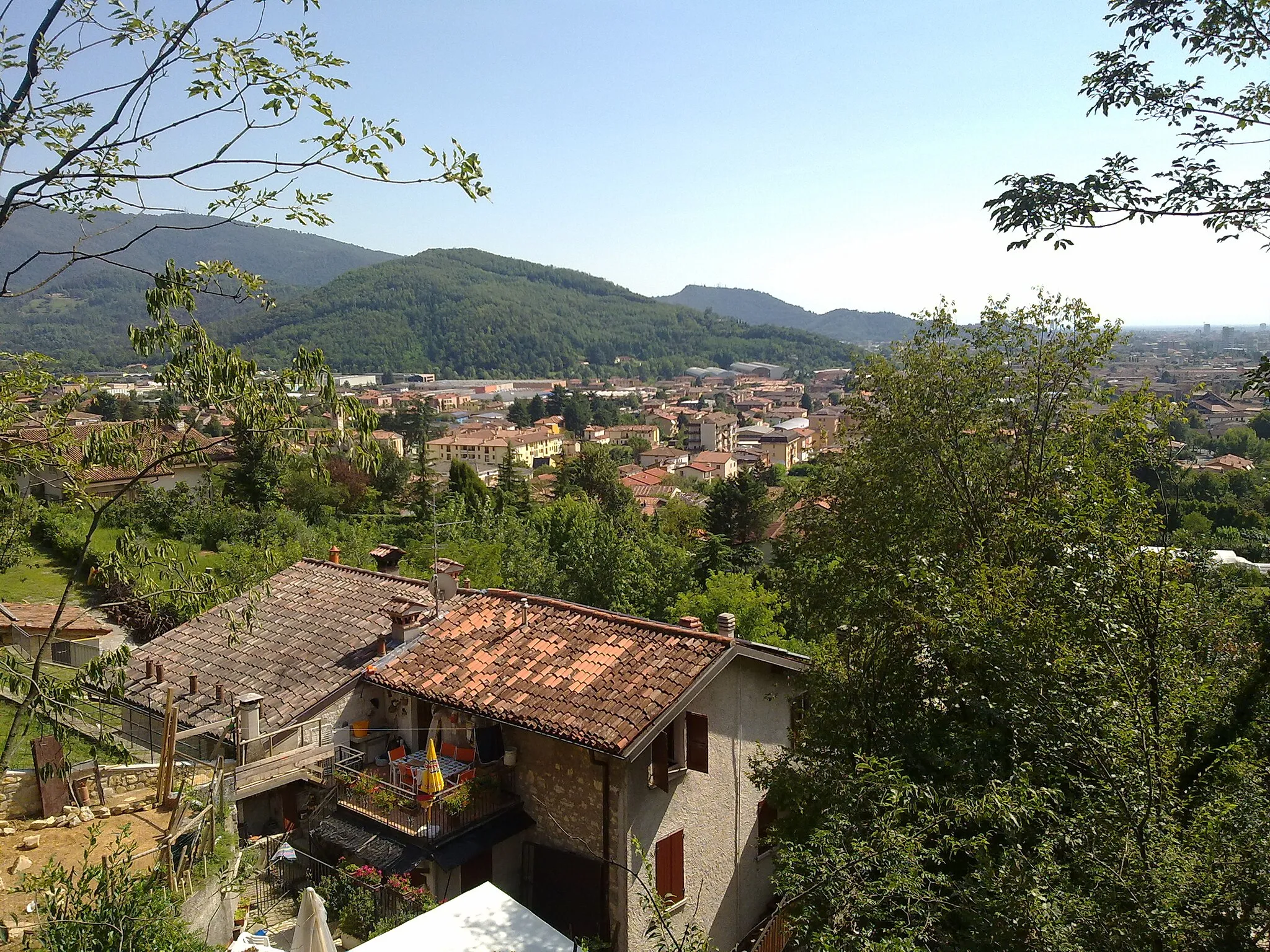 Photo showing: la vista dal monte sopra bovezzo