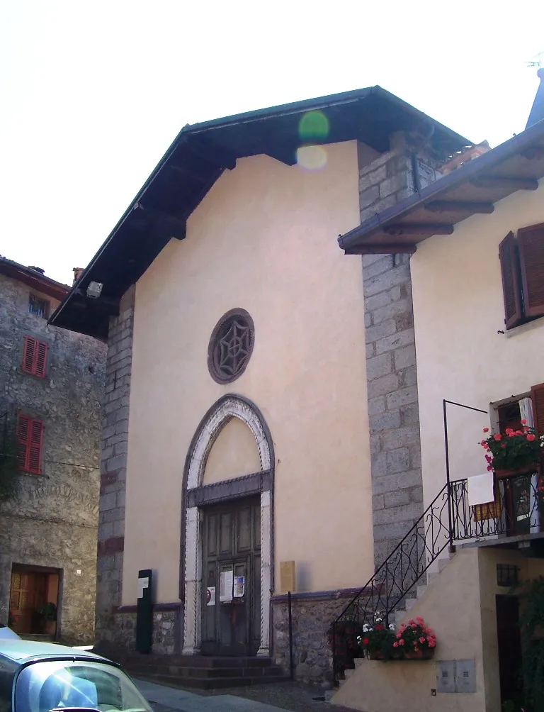 Photo showing: Facade, St Mary. Bienno, Val Camonica