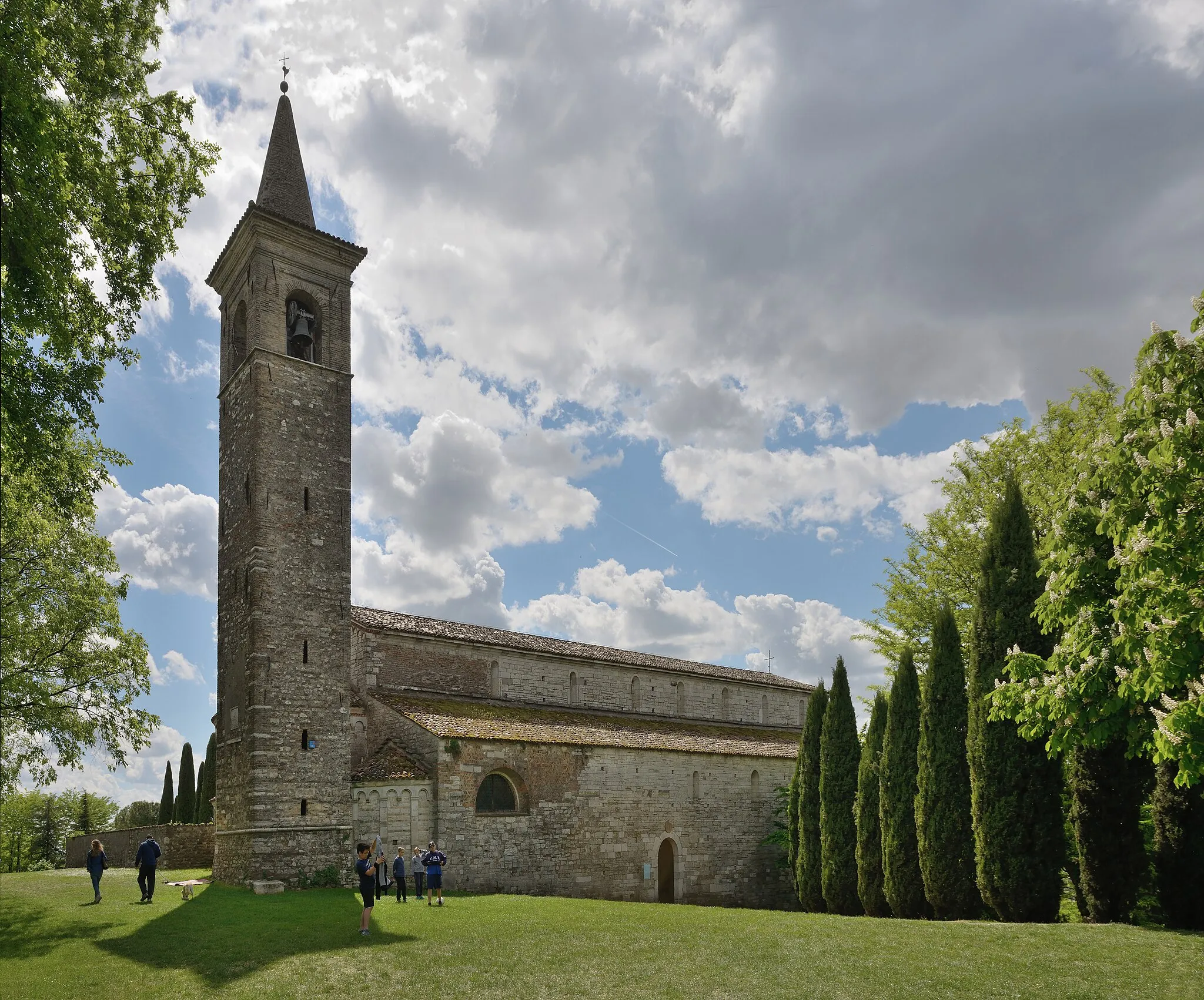 Photo showing: Belltower of the San Pancrazio church in Montichiari.