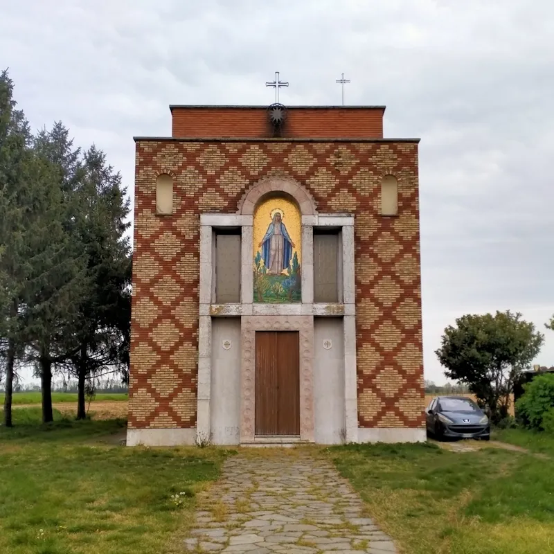 Photo showing: Church of Madonna della Campagna in Castelvisconti (province of Cremona, Italy), designed by Amos Edallo, 1955