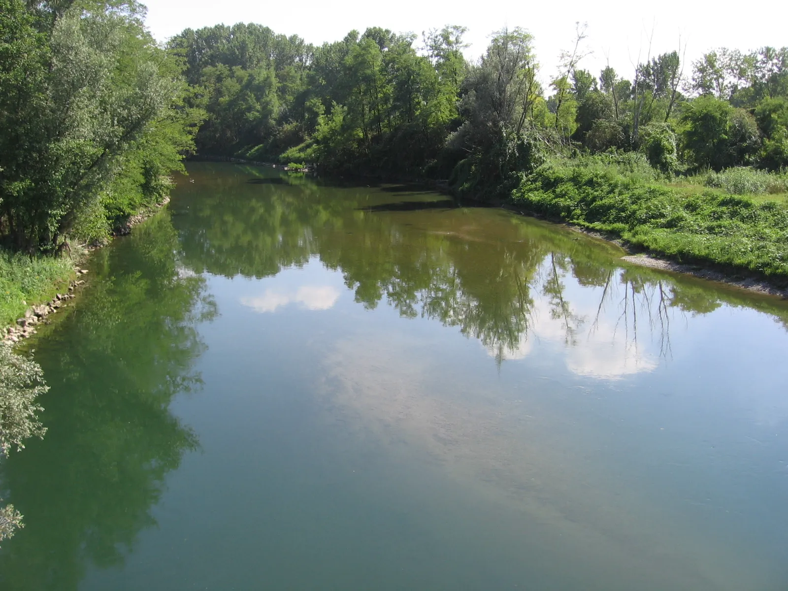 Photo showing: Serio river, Ricengo (Cremona), Italy