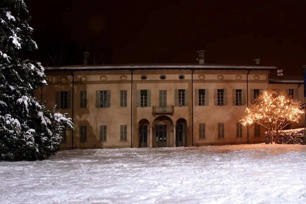 Photo showing: Il parco di Robecco d'Oglio innevato