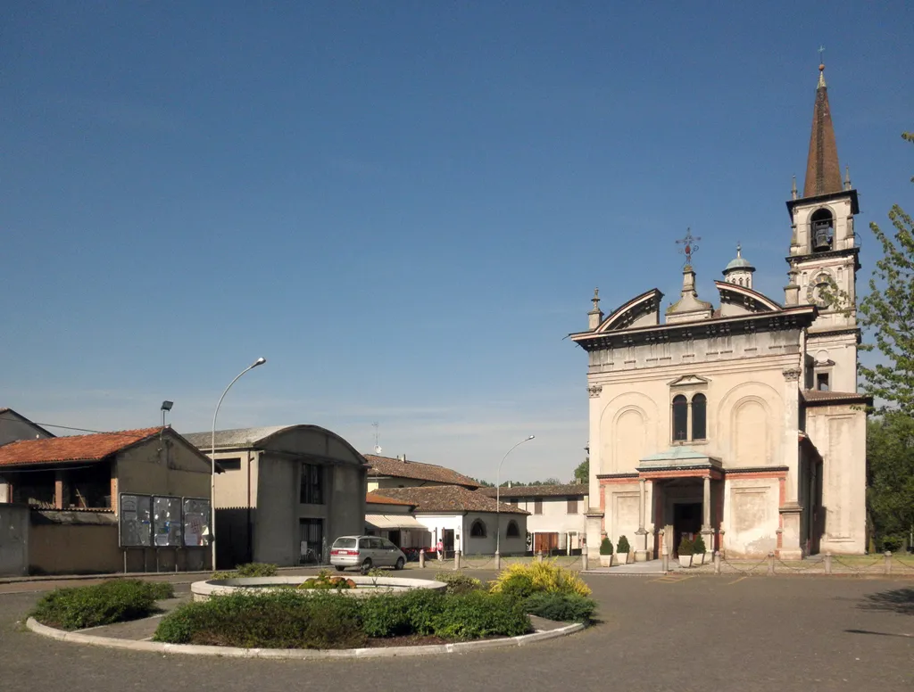 Photo showing: La piazza centrale di Bertonico