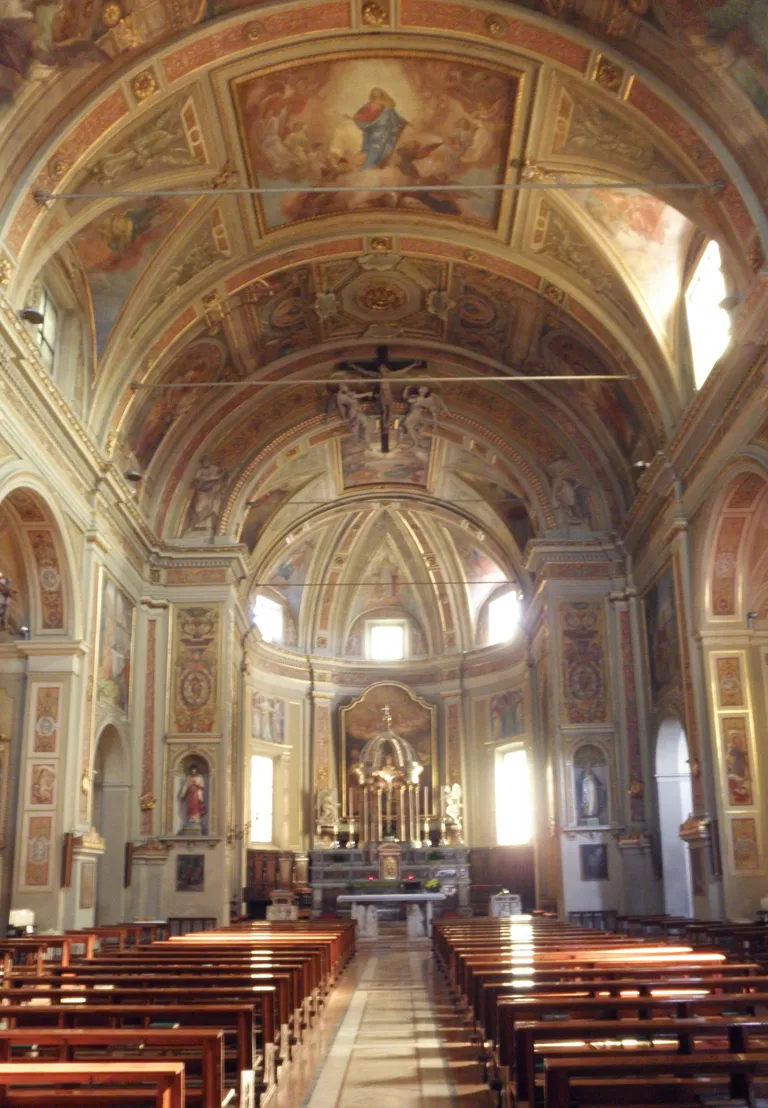 Photo showing: Interno della chiesa parrocchiale di Brembio