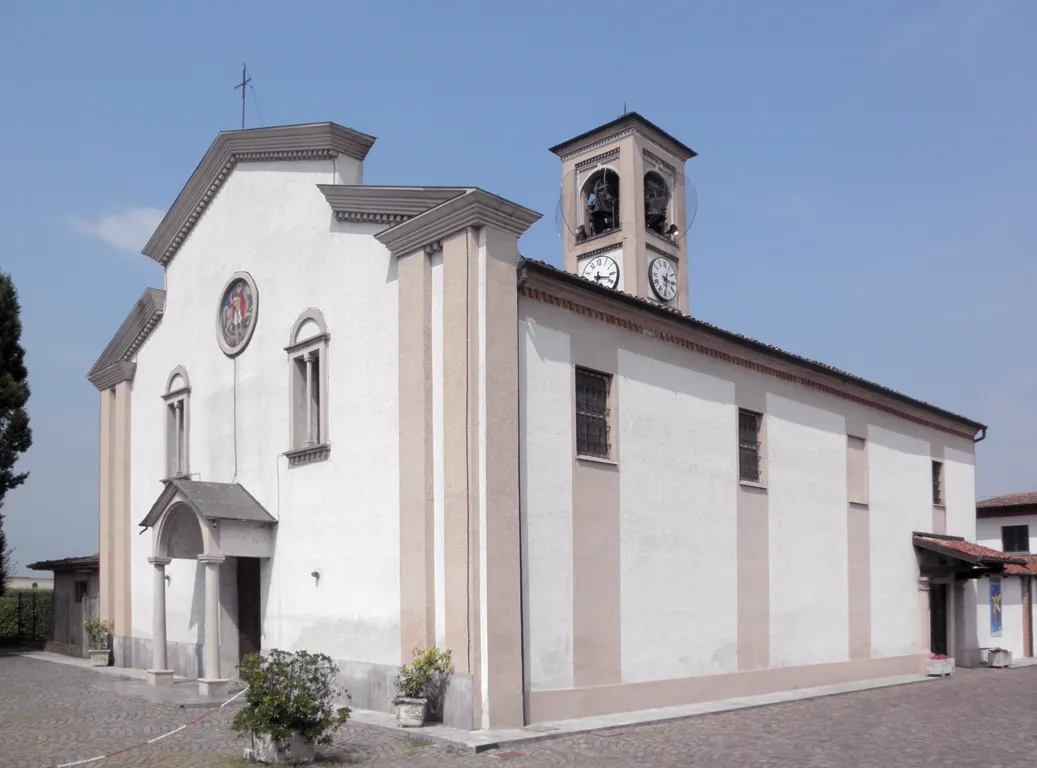 Photo showing: La chiesa parrocchiale di San Giorgio Martire a Corte Palasio.