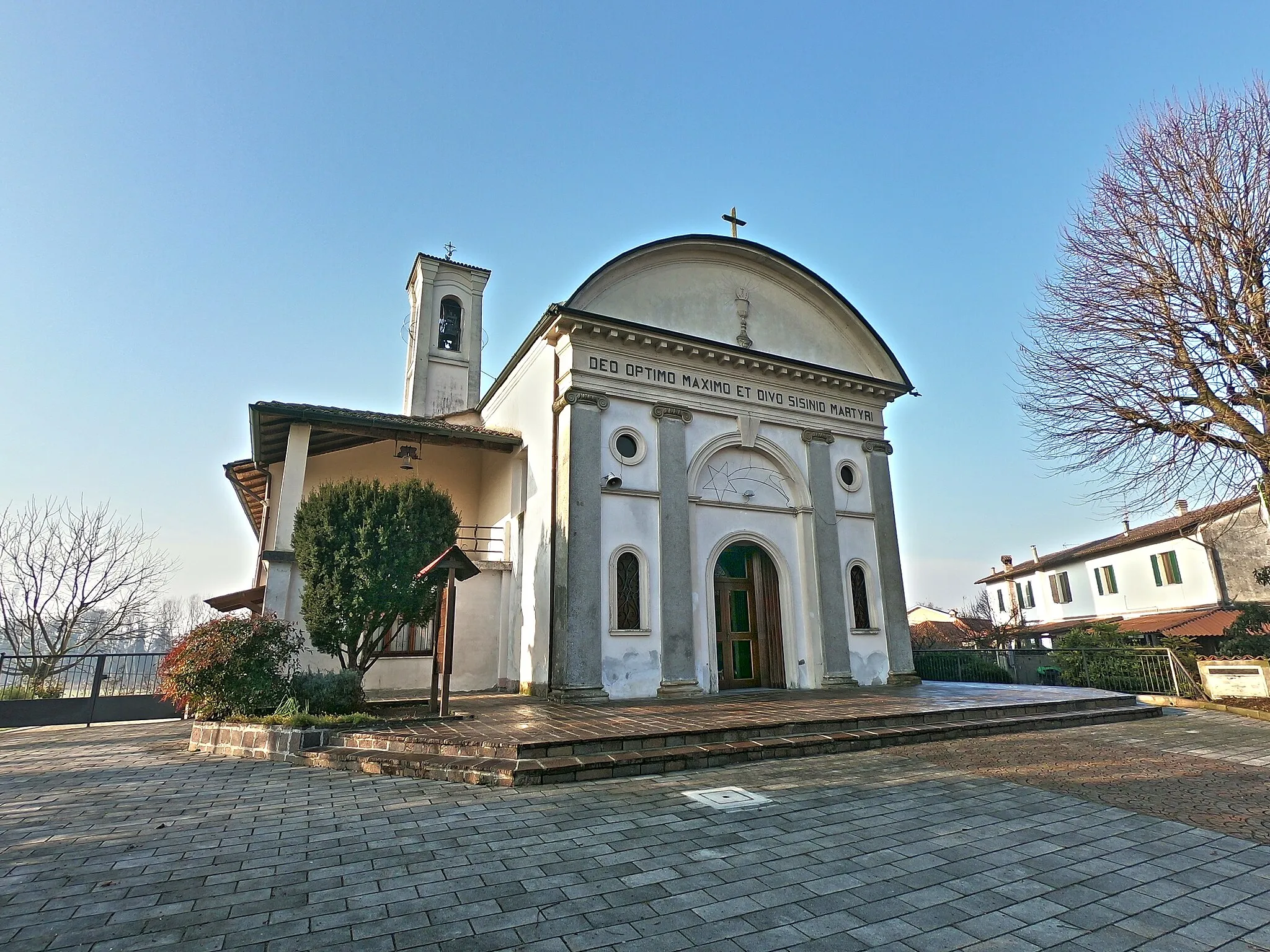 Photo showing: La chiesa parrocchiale di San Sisinio a Galgagnano.