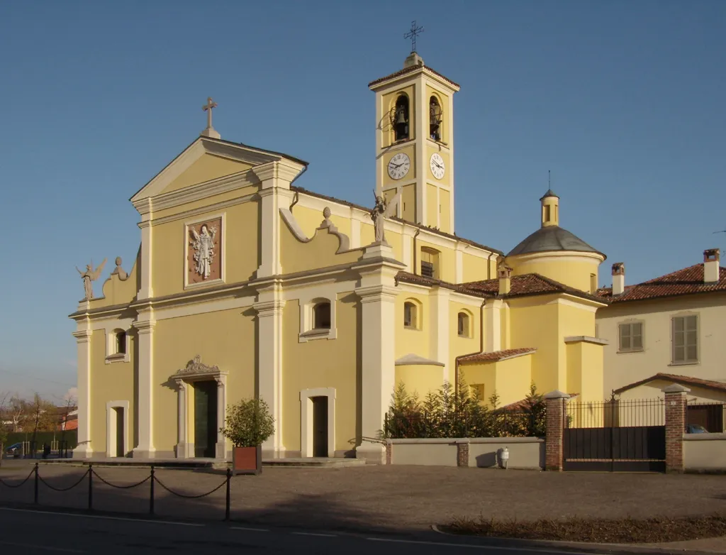 Photo showing: La chiesa parrocchiale di Sant'Andrea Apostolo a Pieve Fissiraga