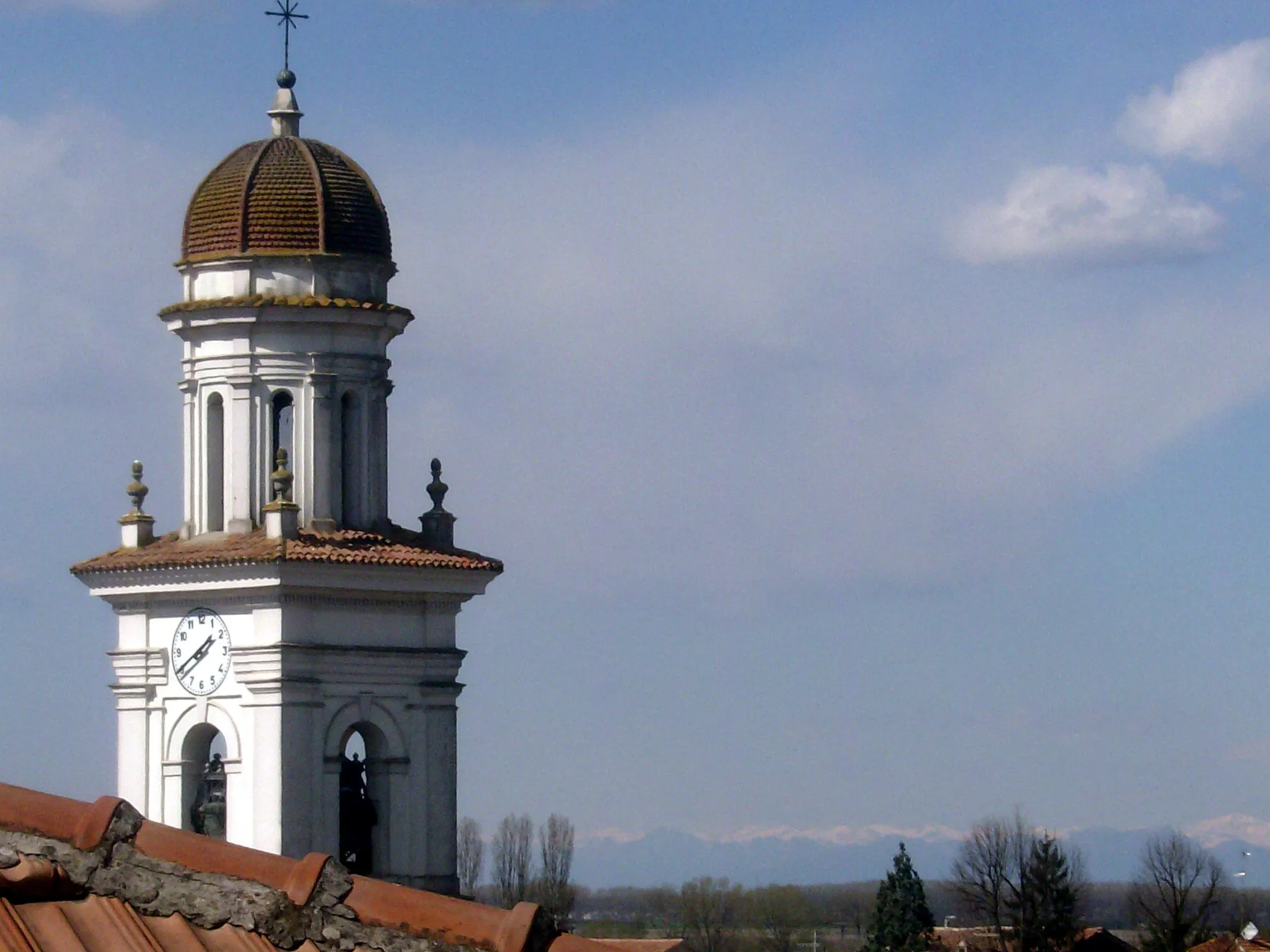 Photo showing: L’orologio della chiesa di San Francesco d'Assisi a Schivenoglia