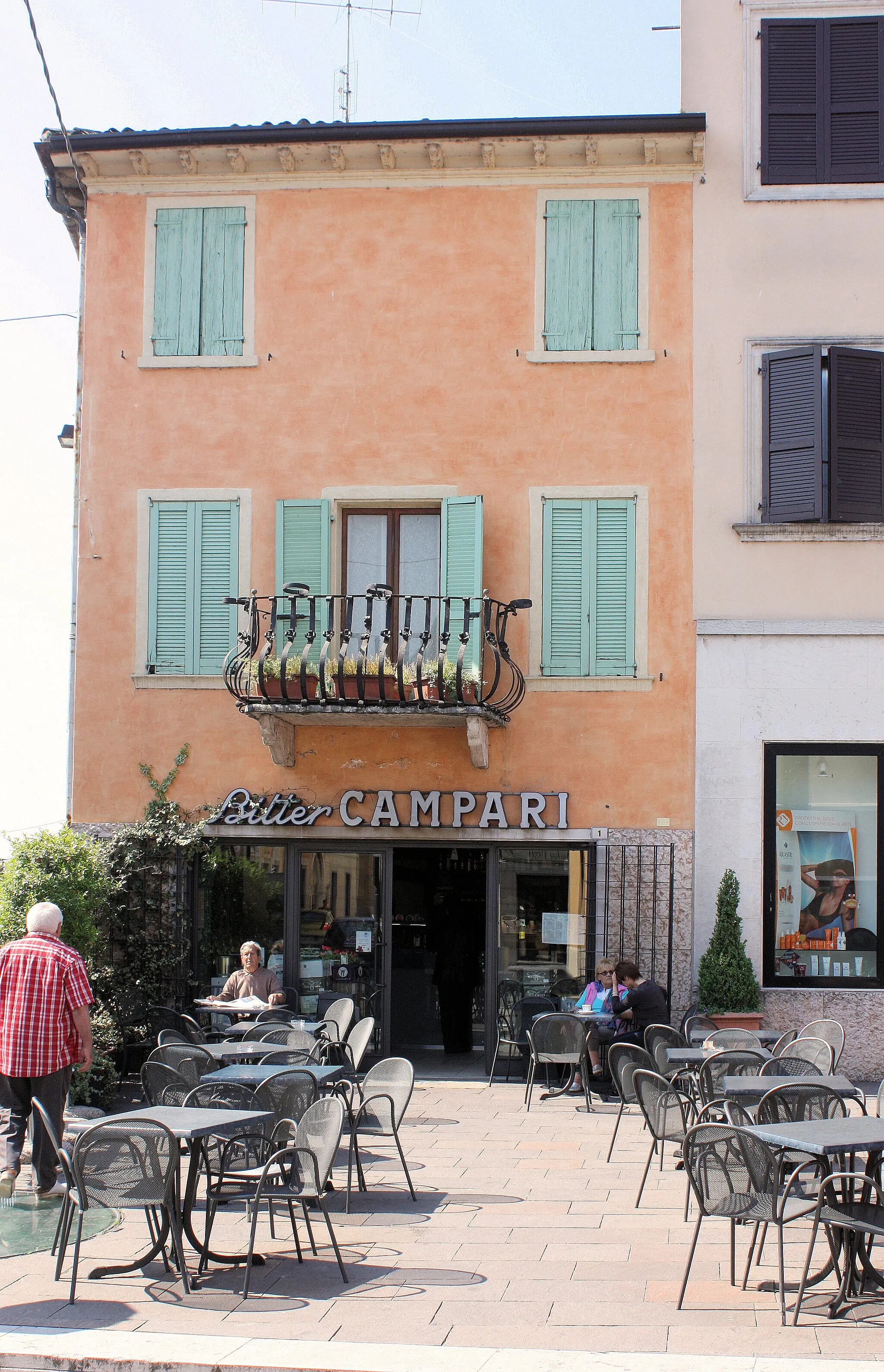 Photo showing: Monzambano, the bar Bitter Campari