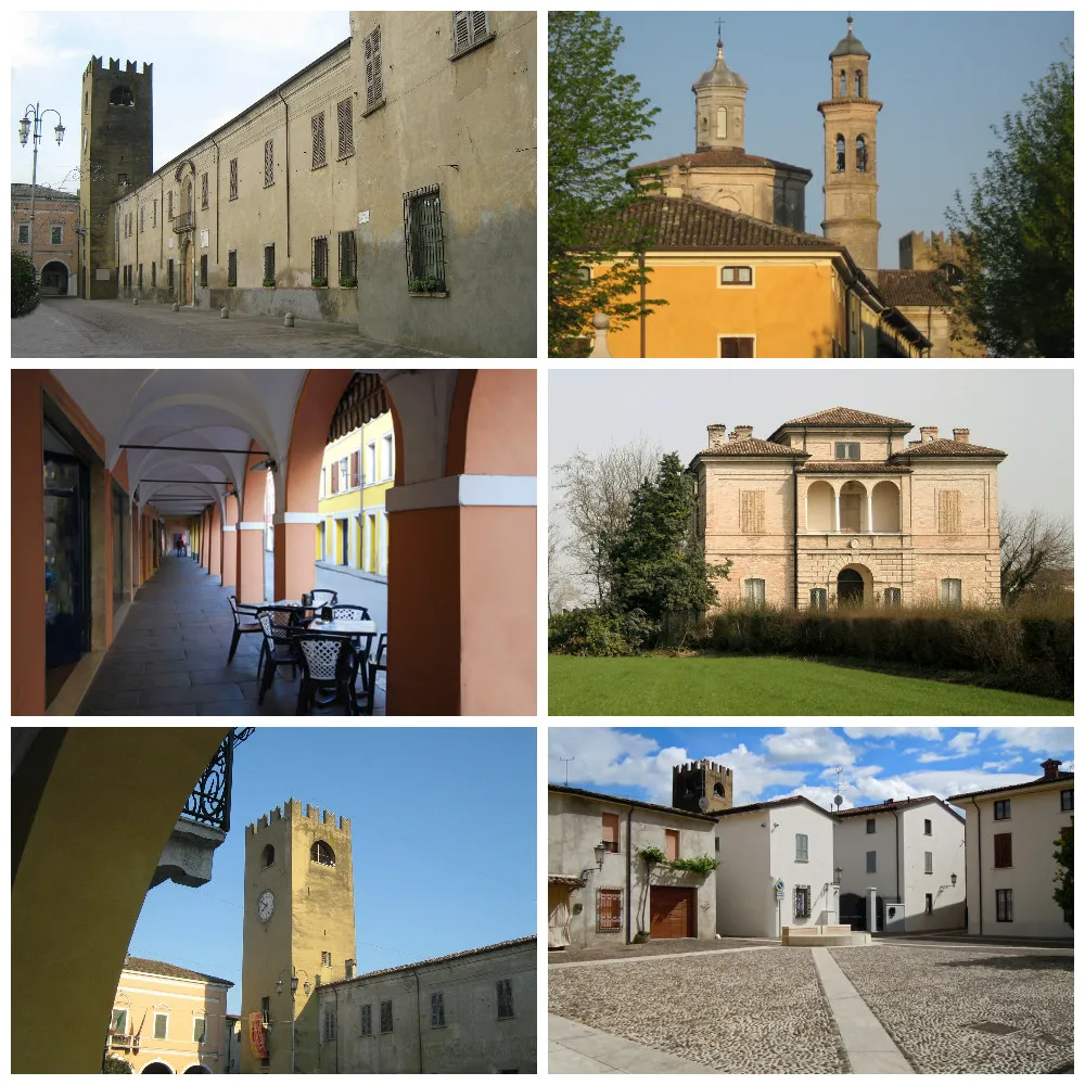 Photo showing: Montage of Castel Goffredo