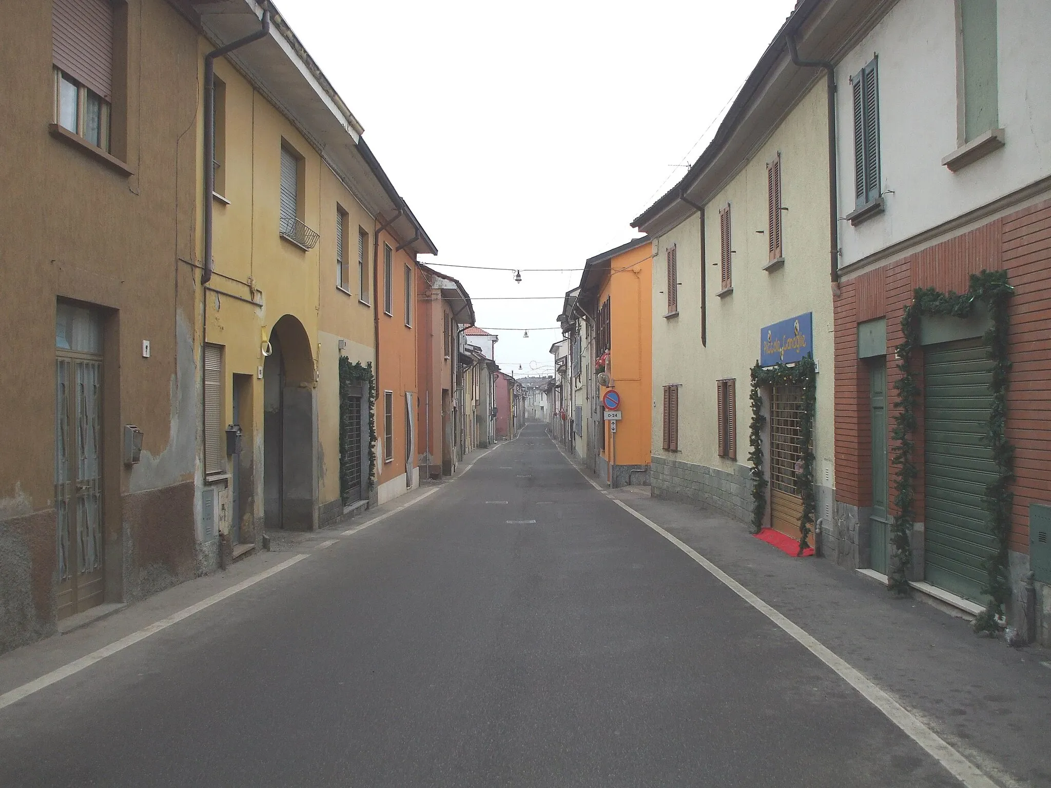 Photo showing: Miradolo terme, il centro storico