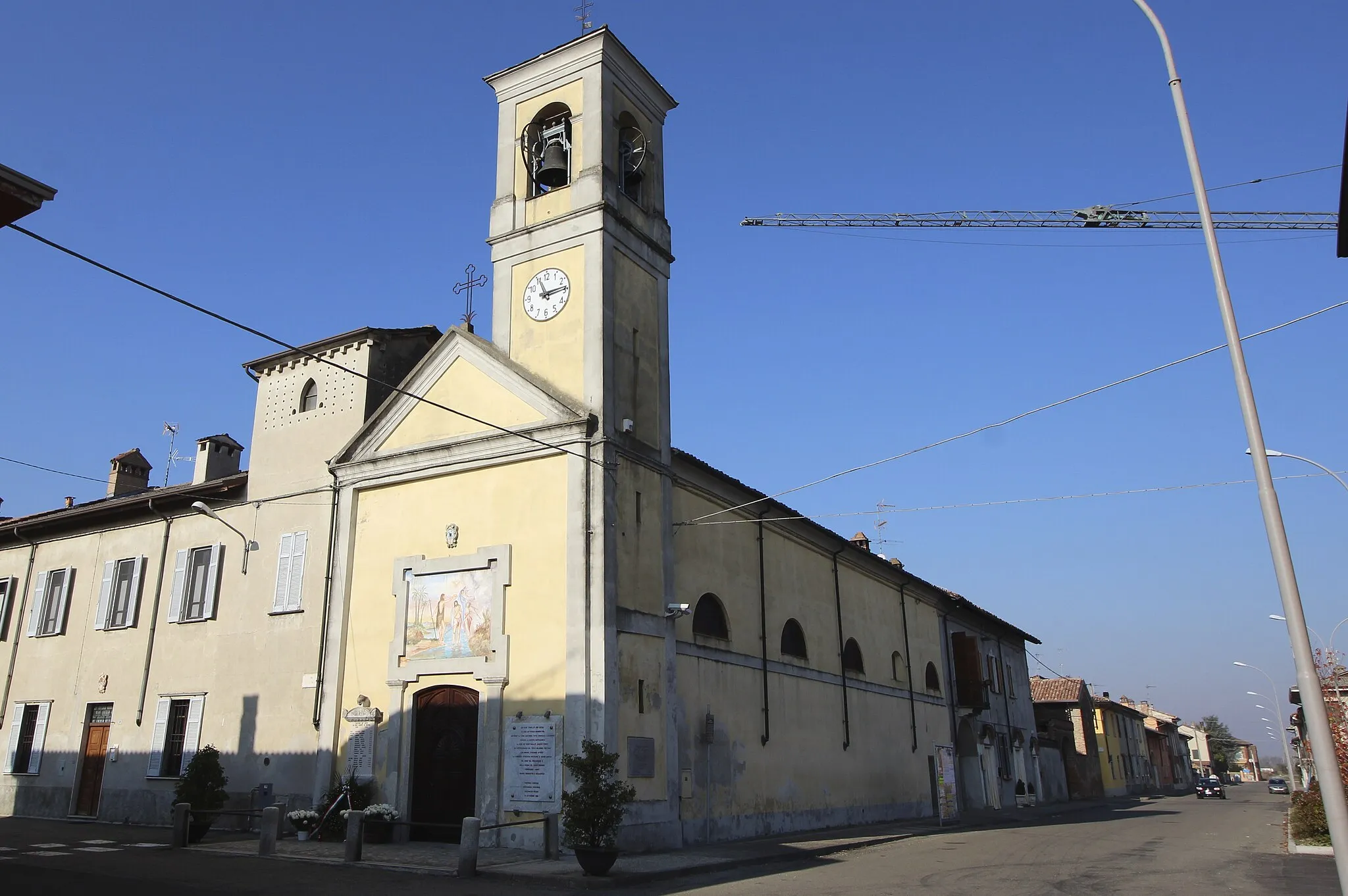Photo showing: Church San Giovanni Battista, Bastida de' Dossi, Cornale e Bastida, Province of Pavia, Lombardy, Italy