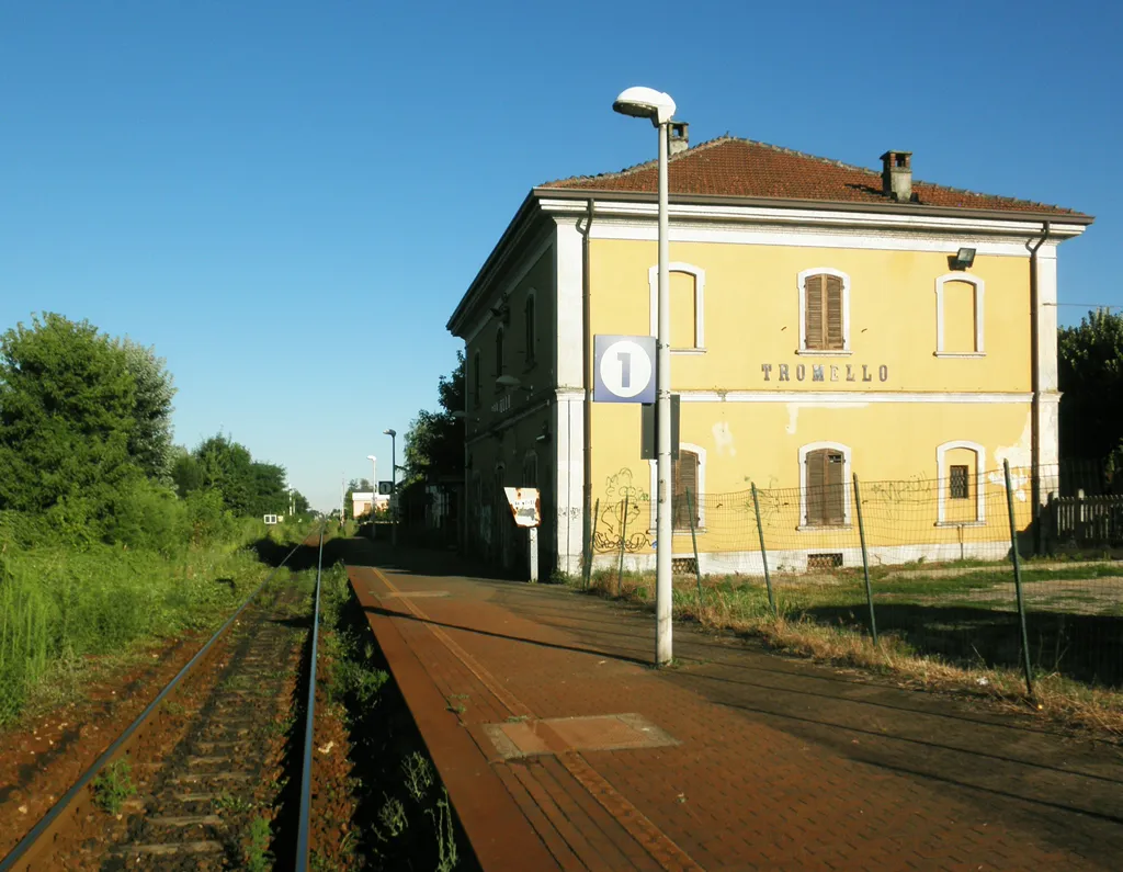 Photo showing: Stazione ferroviaria di Tromello.