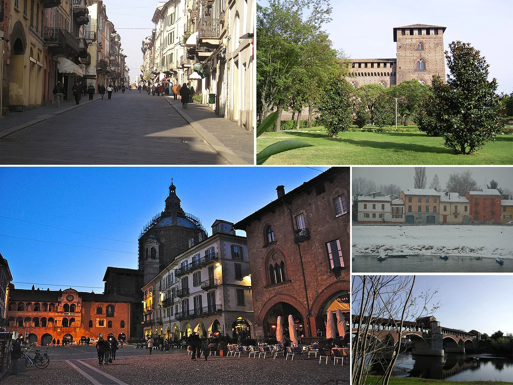 Photo showing: Collage di varie foto su Pavia