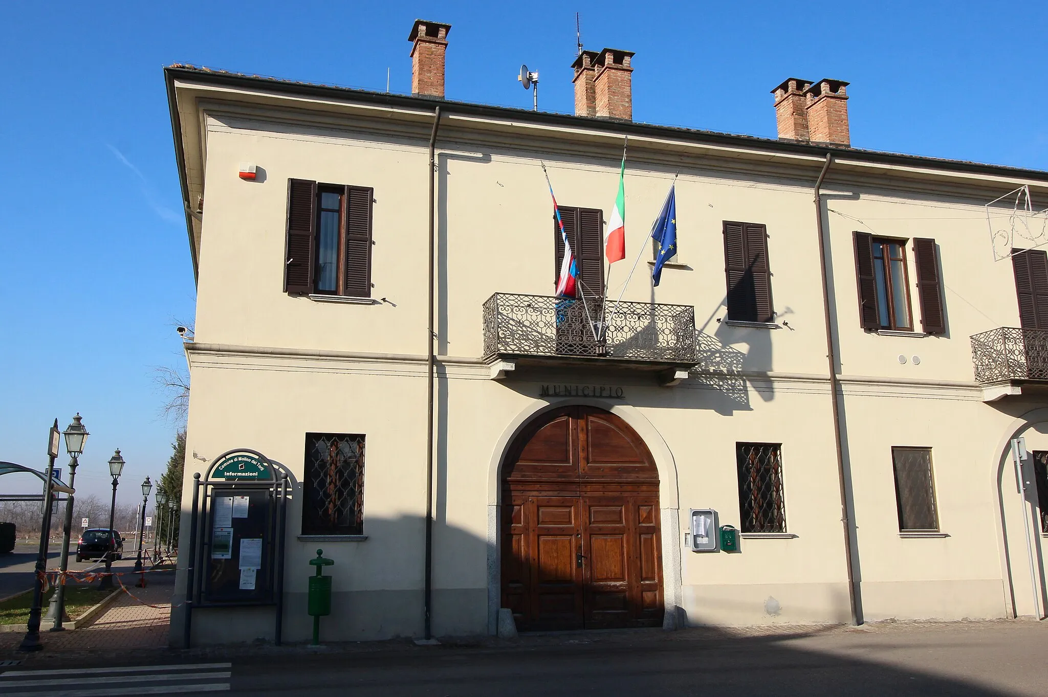 Photo showing: Town hall (Municipio) of Molino dei Torti, Province of Alessandria, Piedmont, Italy