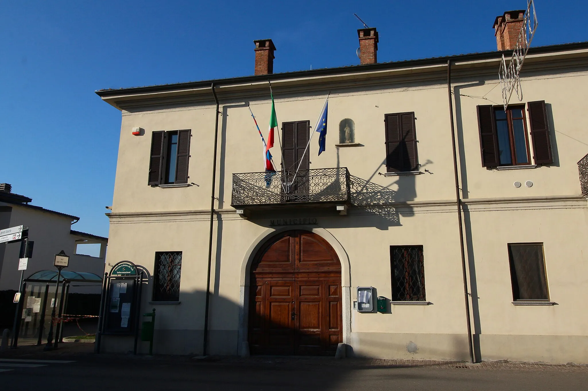 Photo showing: Town hall (Municipio) of Molino dei Torti, Province of Alessandria, Piedmont, Italy