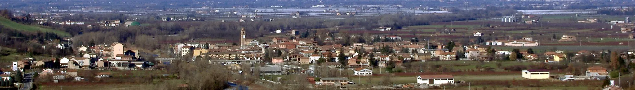 Photo showing: Panorama of Volpedo with Monte Rosa, Alessandria, Italy