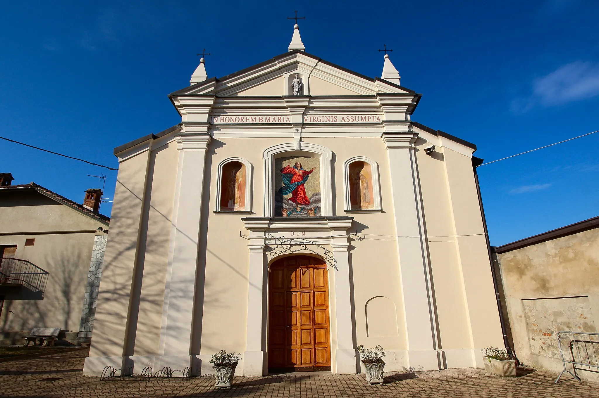Photo showing: church Santa Maria Assunta, Guazzora, Province of Alessandria, Piedmont, Italy