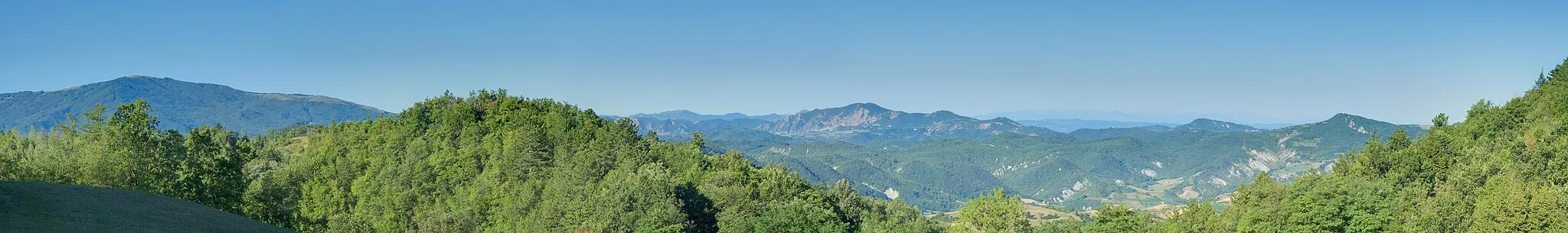 Photo showing: Vista verso Nord-Ovest da Oramala