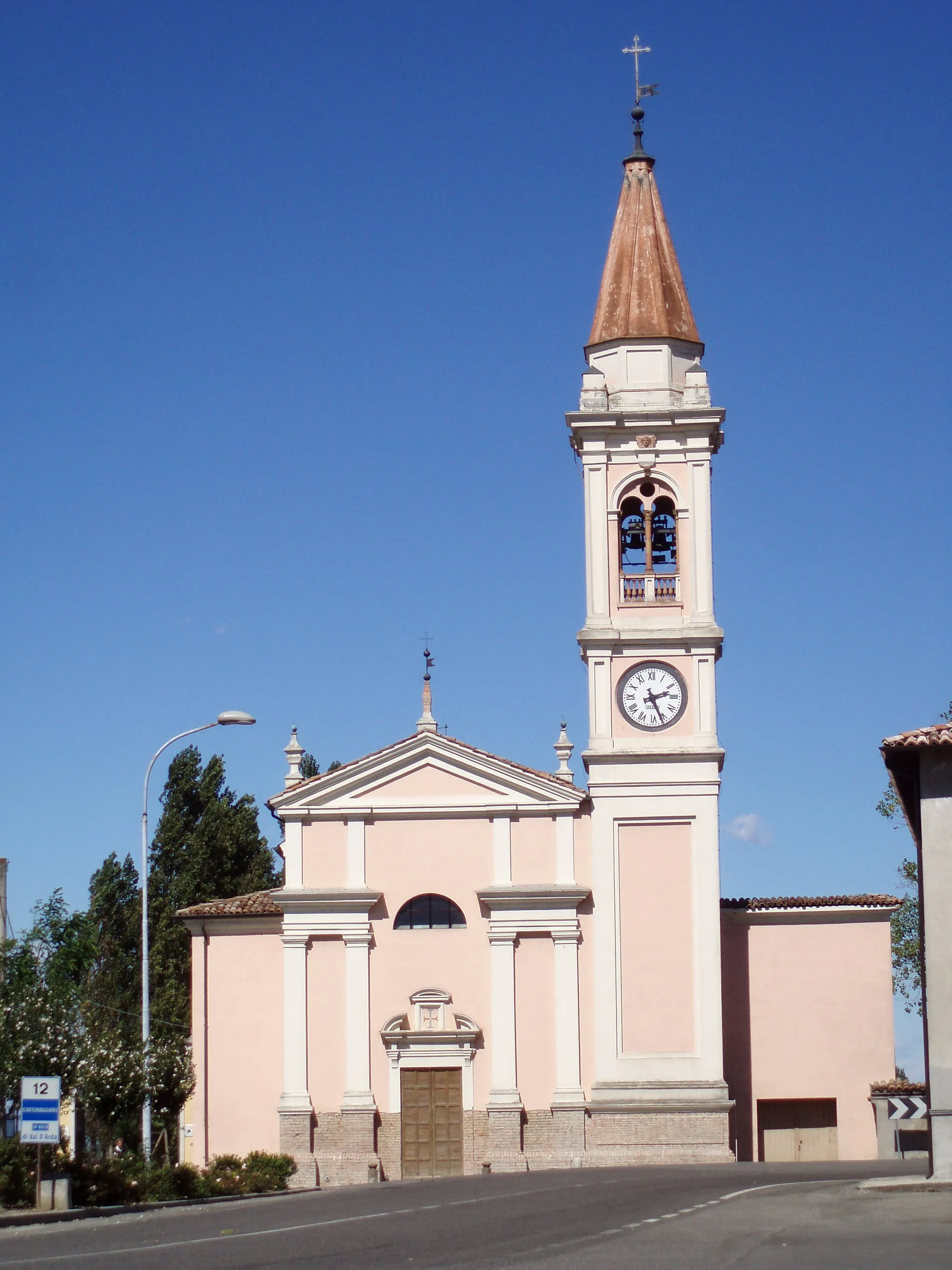 Photo showing: The church of Santa Maria delle grazie fuori le mura, in Cortemaggiore, Piacenza province, Italy.