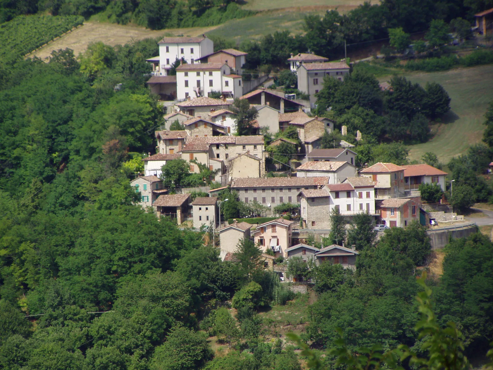 Photo showing: Alta Val Tidone, panorama di Pecorara Vecchia.