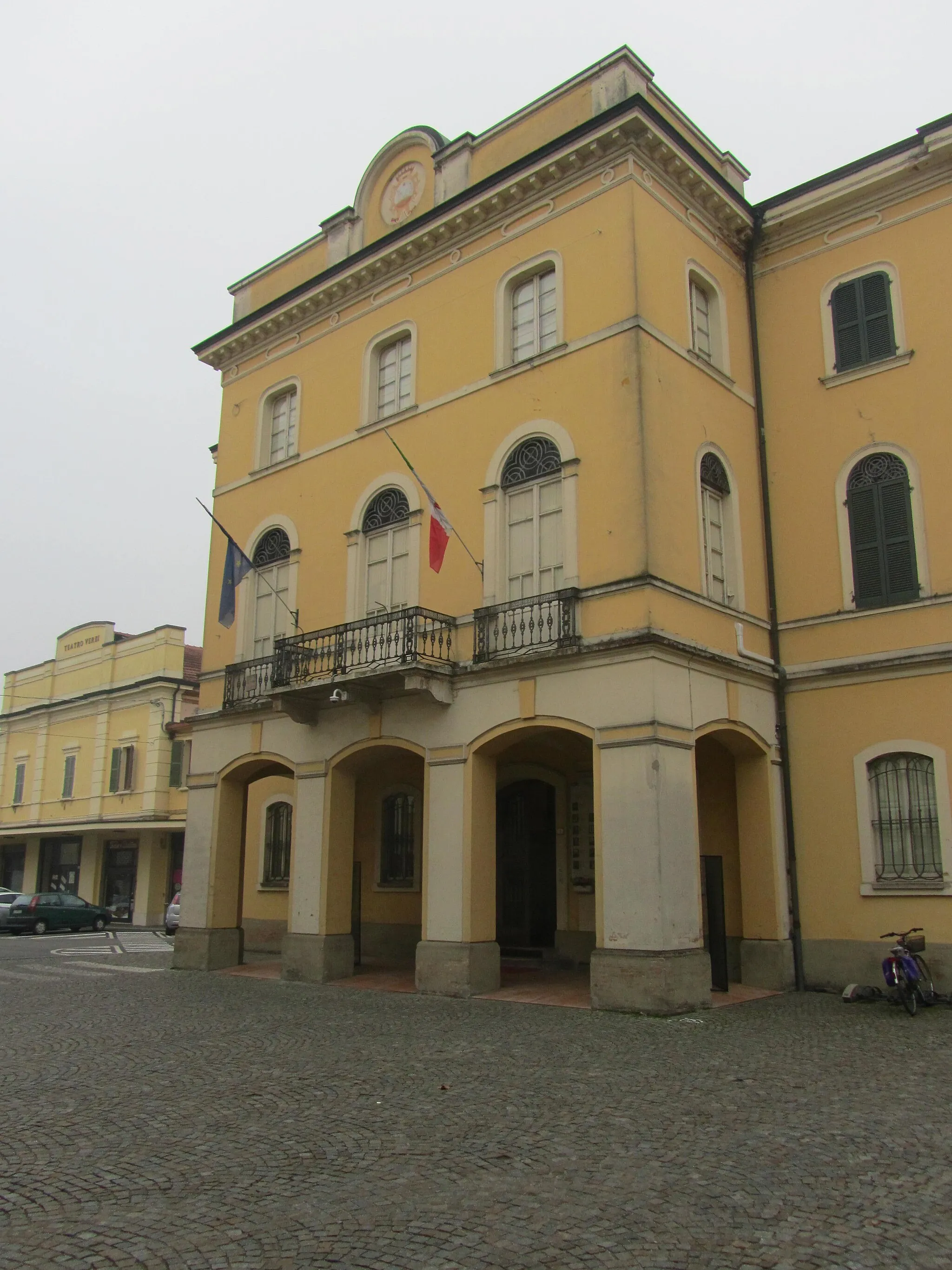 Photo showing: Il municipio di Poviglio, provincia di Reggio Emilia.