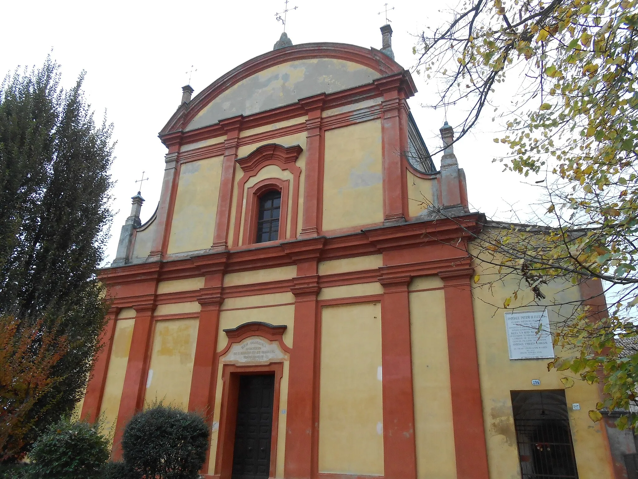 Photo showing: Chiesa ed ex convento degli Agostiniani, chiesa dell'ex ospedale, Luzzara