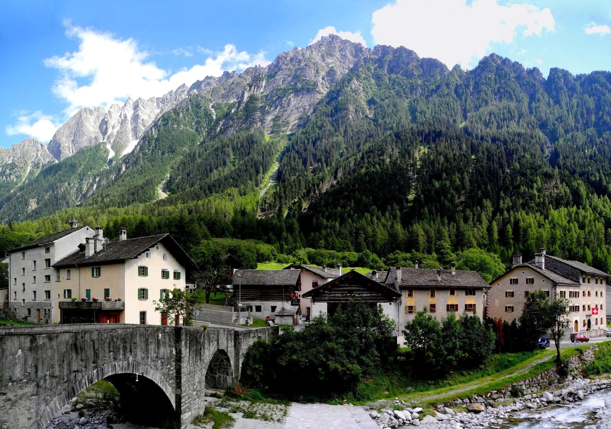 Photo showing: Brücke von Stampa