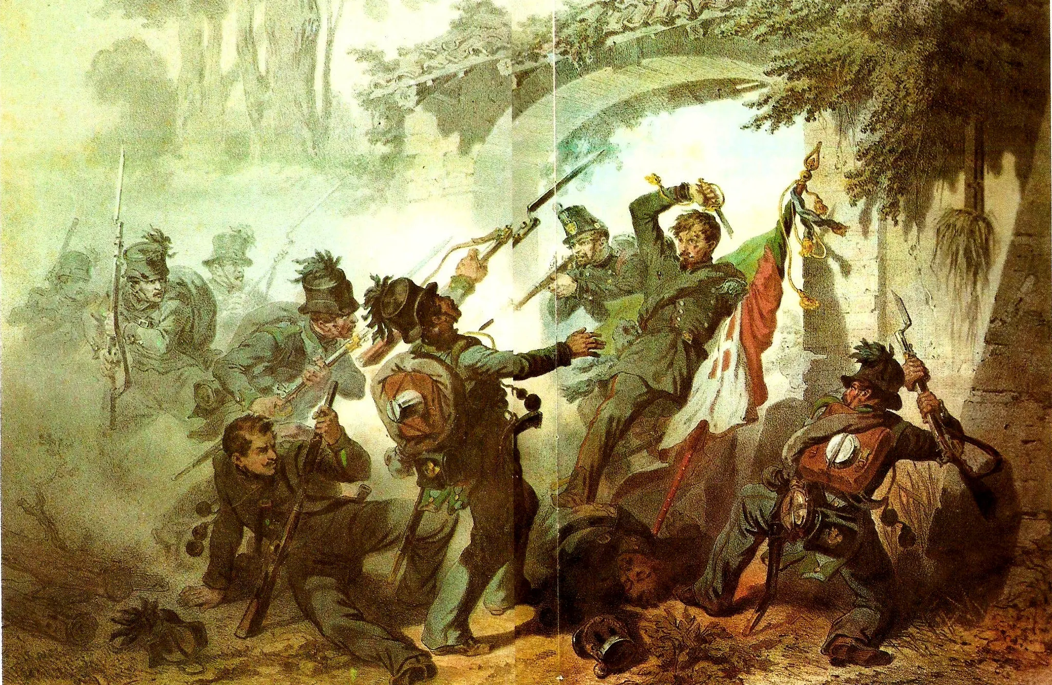 Photo showing: the battle of Novara, 1849