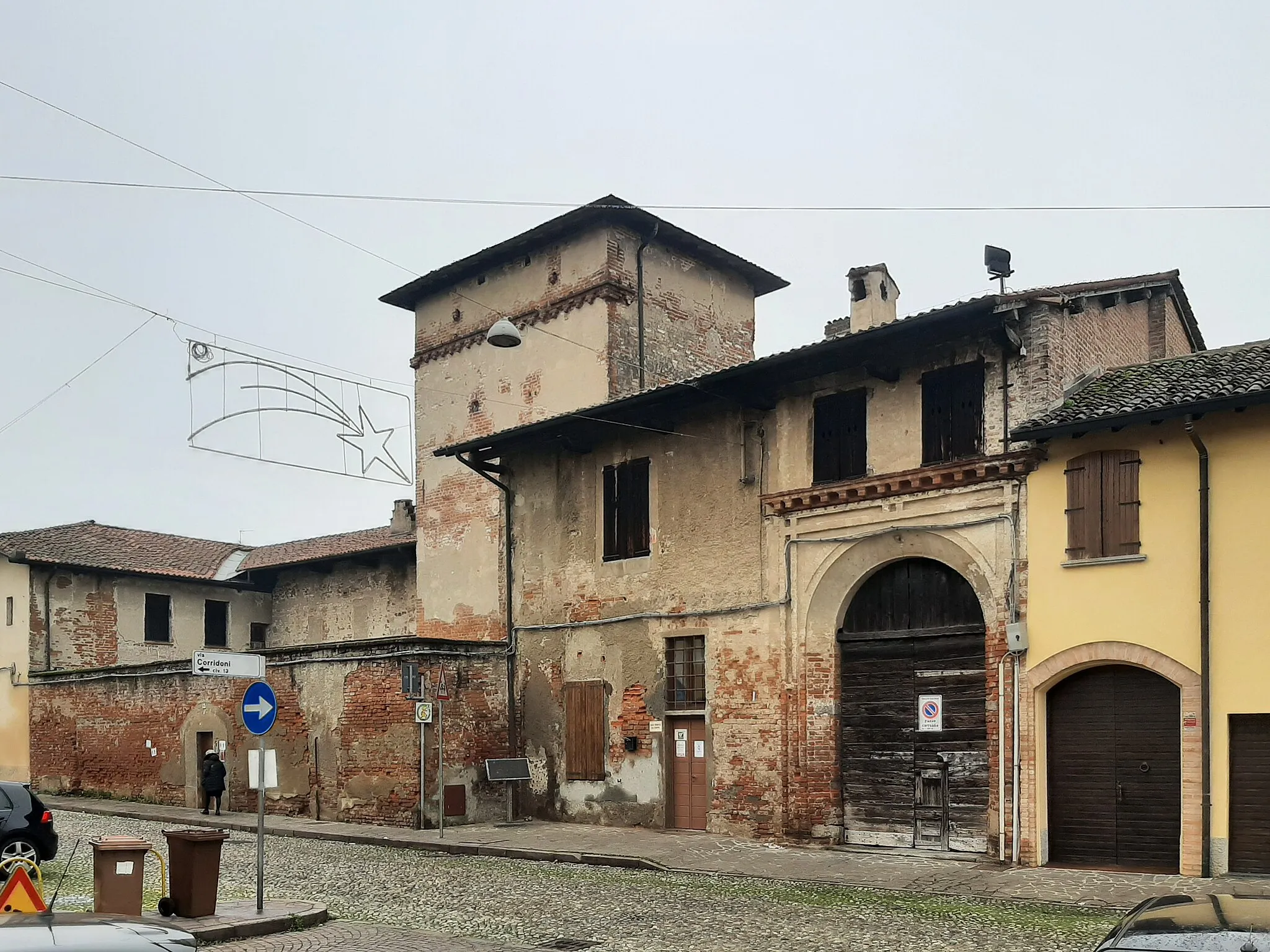 Photo showing: La palazzina Brivio (detta anche "castello") a Zivido, quartiere di San Giuliano Milanese.